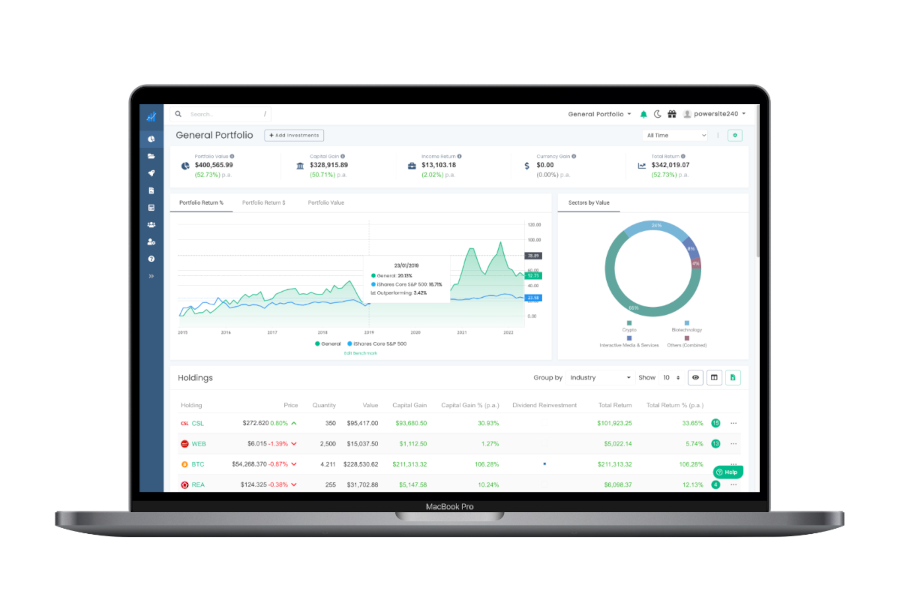 the Navexa portfolio tracker